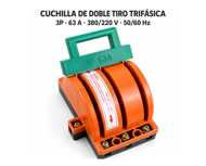 CUCHILLA DOBLE TIRO TRIFASICA 63 V