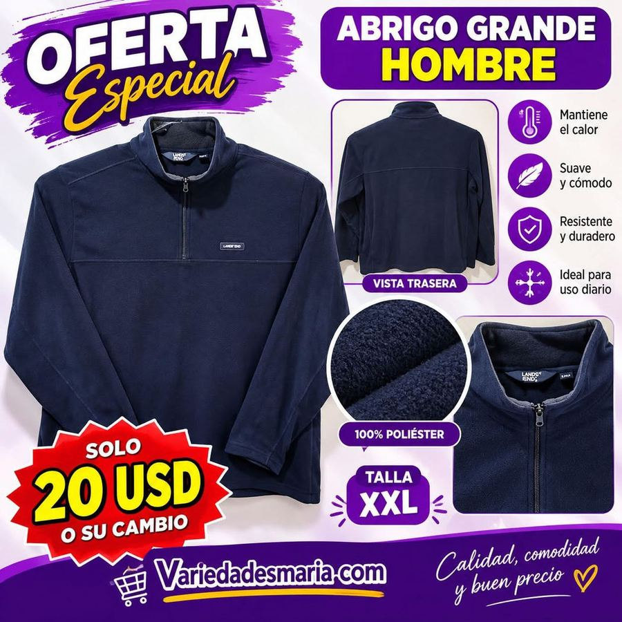 Abrigo grande de hombre XXL