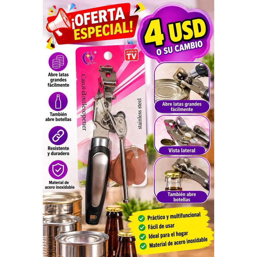 Abrelatas metálico