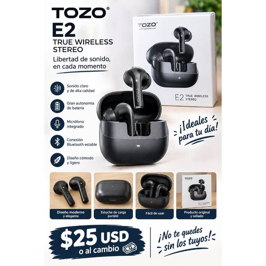 Audífonos TOZO E2