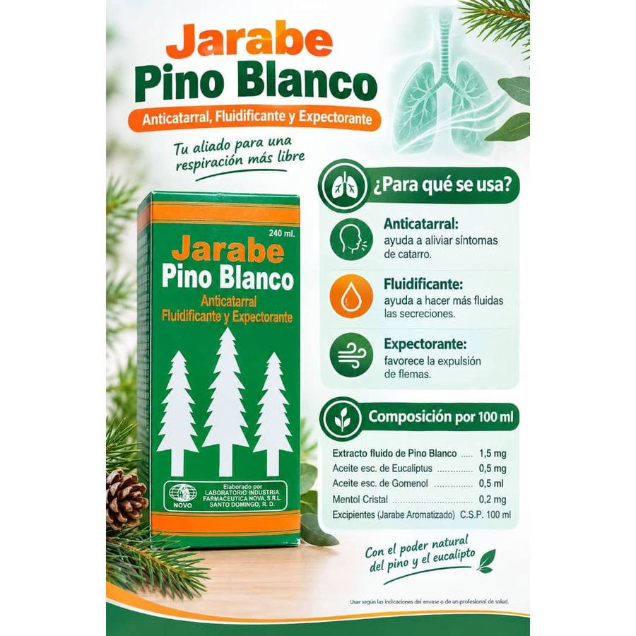 Jarabe pino blanco