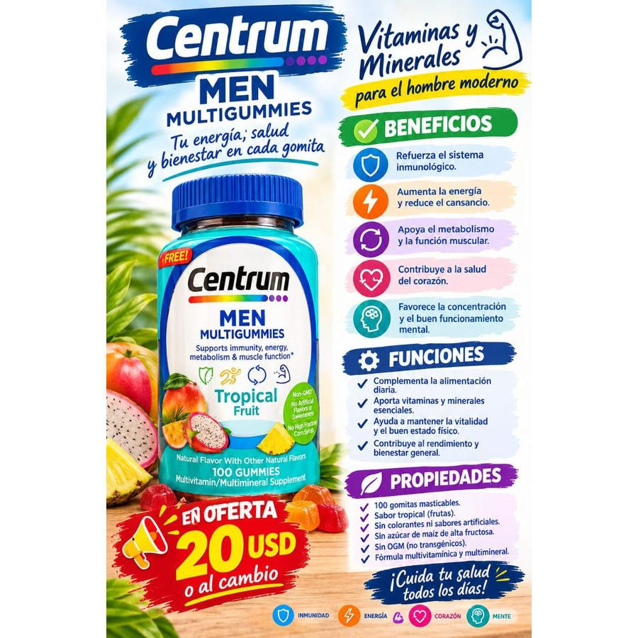 CENTRUM MEN — 100 gomas