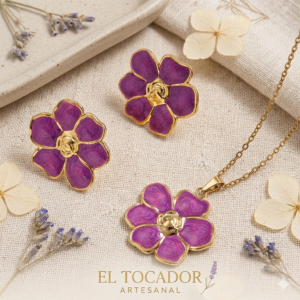 SET CADENA + ARETES ACERO