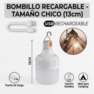 BOMBILLO CHICO 13cm (recargable)