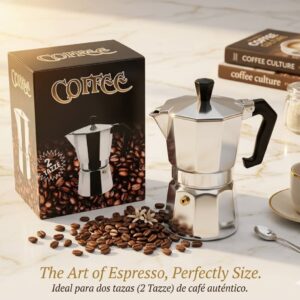 CAFETERA DE 2 TAZAS(no induccion)