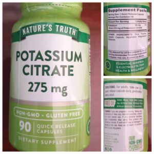POTASSIUM CITRATE 275 MG (90 tabletas)