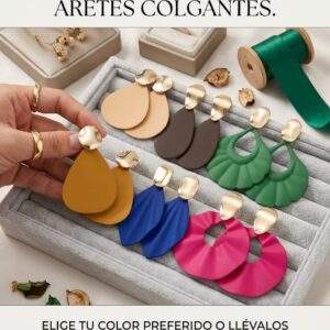 ARETES COLGANTES (metal )