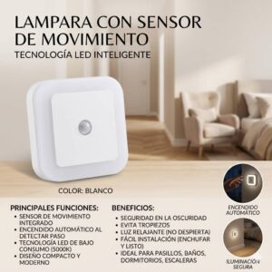 LAMPARA CON SENSOR DE MOVIMIENTO