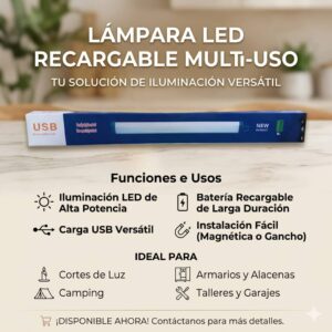 LAMPARA MEDIANA (recargable)