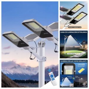 LAMPARAS EXTERIORES GRANDES(solares con control remoto))