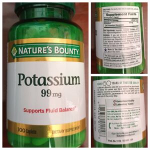 POTASSIUM 99 MG (100 tabletas)