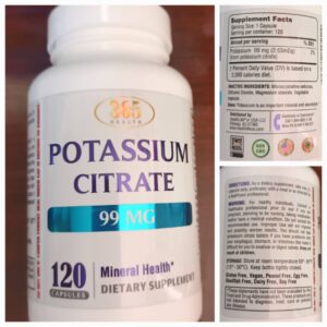 POTASSIUM CITRATE 99 MG (120 tabletas)