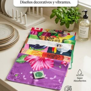 PAÑOS DE MICROFIBRA DE COLORES