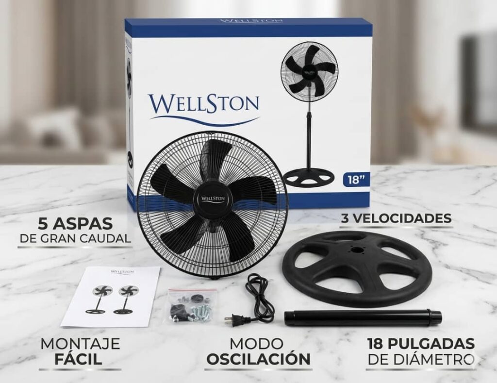 VENTILADOR PIE