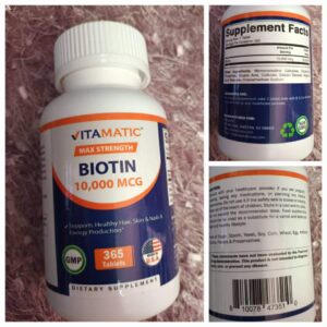 BIOTIN 10000 MG (365 tabletas)