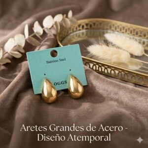 ARETES GRANDES ACERO INOXIDABLE