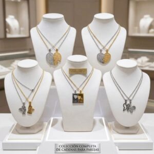 SET CADENAS DOBLES (acero inoxidable)
