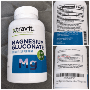 MAGNESIUM GLUCONATE 500 MG (30 tabletas)