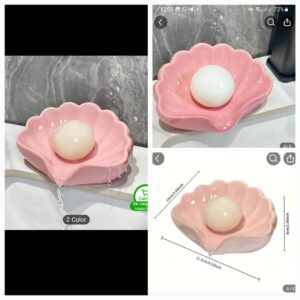 JABONERA PLASTICA EN FORMA DE CONCHA