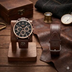 RELOJ CUERO DE HOMBRE