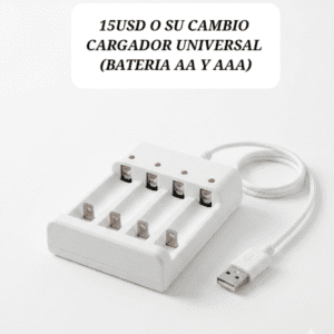 CARGADOR UNIVERSAL BATERIA (AA Y AAA)