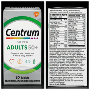 CENTRUM SILVER ADULTO 50+ (80 Tabletas)